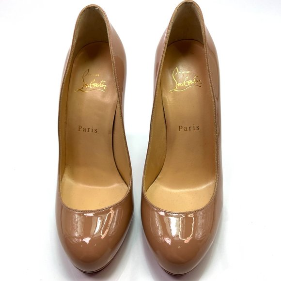 🌷❤️🔥SPRING SALE 🔥 FINAL PRICE Christian Louboutin Neofilo 120 Nude Pump 37.5 - Picture 3 of 8